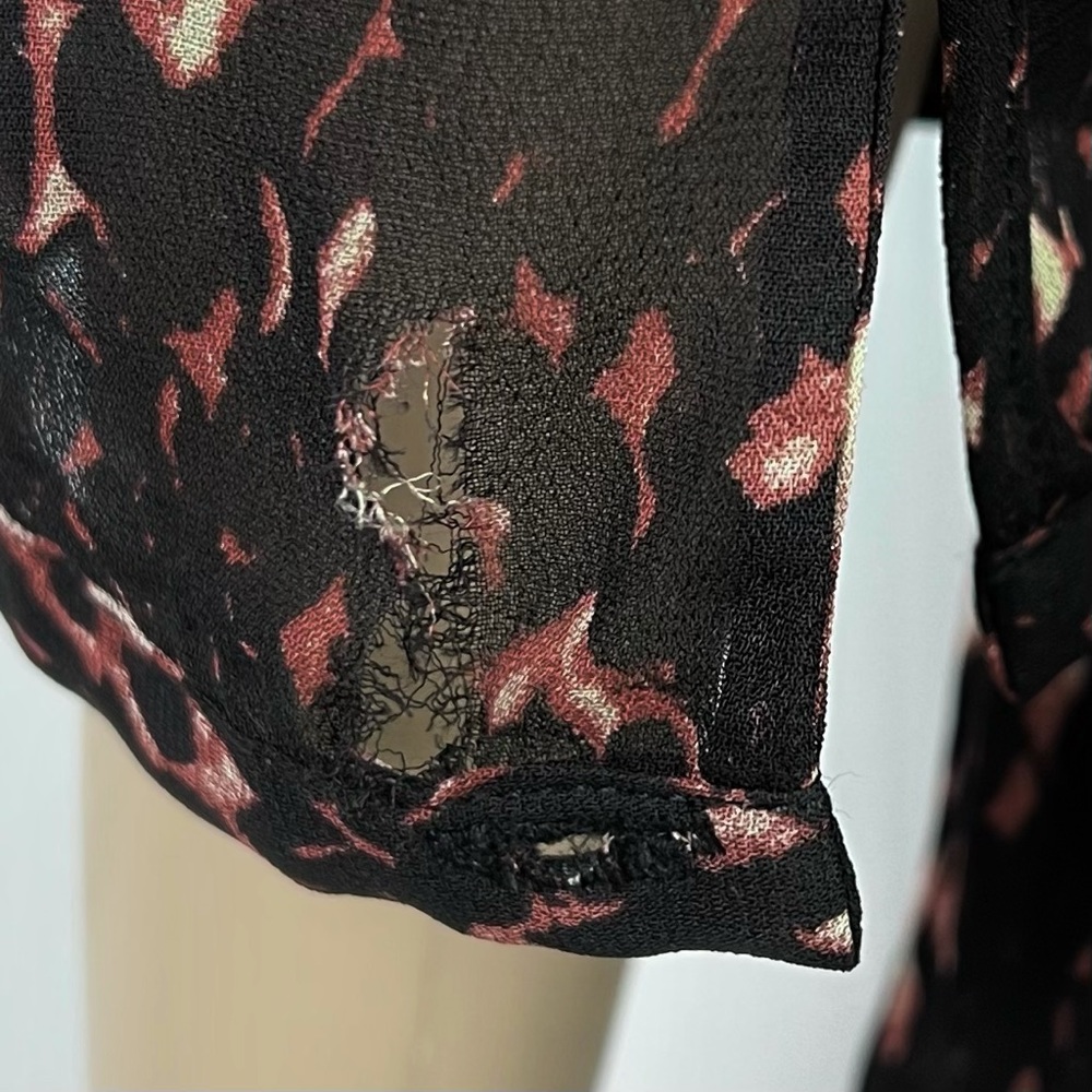 BA&SH PRINTED PEPLUM TOP - Picture 7 of 9
